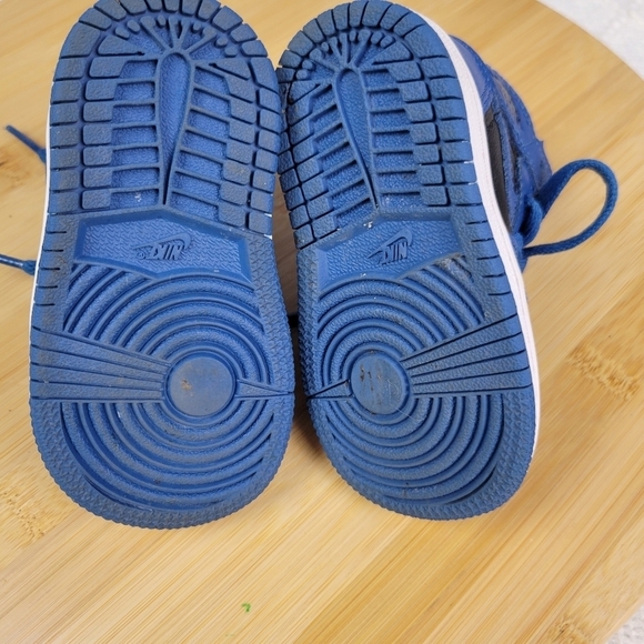 Nike Air Jordan 1 Retro High OG TD - Dark Marina Blue Size 4C - Picture 9 of 10